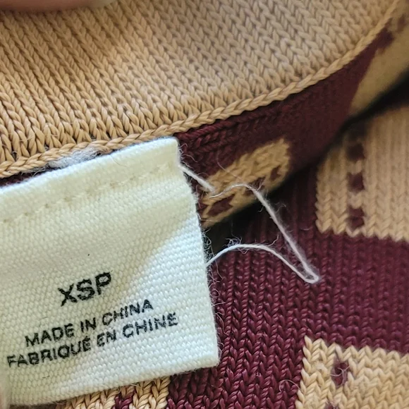 Anthropologie Moth Brown Knit Windowpane Skater Skirt XS - Picture 4 of 13